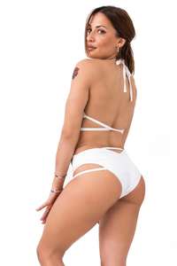 Shemax 2023 de alta calidad, superventas, venta al por mayor, recorte personalizado, conjunto de Ropa de baile blanca - Product Image 2