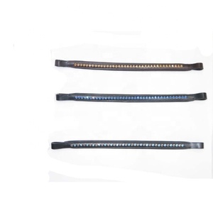 Banda de cejas de caballo de cuero de alta calidad con accesorio de diamante duradero - Product Image 4