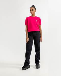 Verified Wholesale Women Fleece Hoodie Custom Cut Hem Cropped Mock Hoodies Crop Top Sweatshirt - Product Image 1