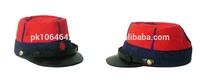 Nuevo Diseño, Venta al por Mayor, Hechos a Mano, Logotipo Personalizado, Tela 100% Lana, Uniforme Rojo, Reproducción de Gorras Kepis de la Guerra Civil