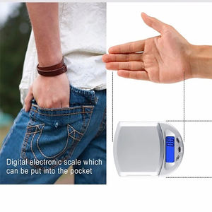 เครื่องชั่งอิเล็กทรอนิคส์ชั่งน้ำหนักดิจิตอลขนาดพกพาเครื่องชั่งดิจิตอลเครื่องพ่นสีเงินความแม่นยำสูง - Product Image 4