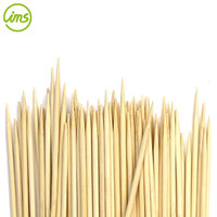 100 Pièces de Brochettes et Piques à Kebab en Bambou Naturel de 12'' - Outils pour Fêtes en Plein Air et Camping, Résistants à la Chaleur