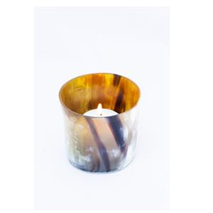 Bougeoir en corne de buffle avec bougeoir en corne pour la maison et objets décoratifs naturels polis et brillants - Product Image 5