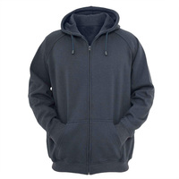 Hoodie Berbahan Fleece dengan Lapisan Spons - Jaket Fleece Wanita dengan Ritsleting Empat Arah di Lengan - Jaket dengan Hoodie