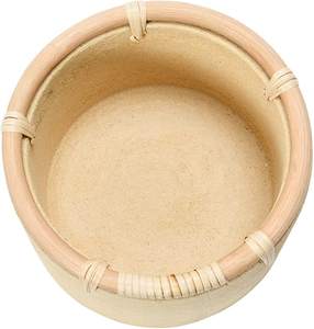 Bambú Servir Tazón Plato Elegante Hogar Restaurante Comedor Utensilios de cocina Tazón de comida Perfecto para bodas Diseño elegante - Product Image 1