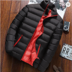 Chaqueta Bomber Casual de Invierno para Hombre, Impermeable, Acolchada, con Cierre de Cremallera, Capucha, Delgada, Transpirable, de Piel de Vaca - Product Image 5