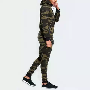Ensembles de survêtements unisexes à capuche avec cordon de serrage, impression personnalisée de haute qualité, logo, coton, polyester, séchage rapide, vêtements de sport, fitness, jogging - Product Image 1
