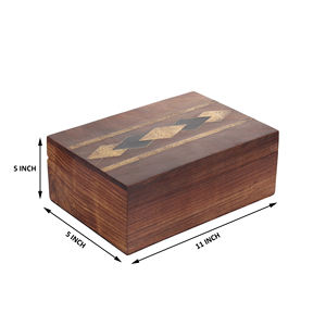 Metier, venta al por mayor, venta directa de fábrica de alta calidad, cajas antiguas de madera, almacenamiento de regalos decorativos, cajas de madera para decoración del hogar - Product Image 6