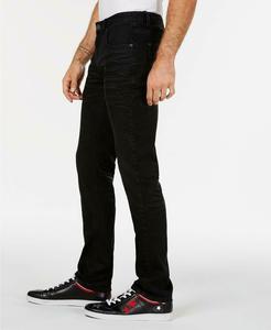 International ผู้ชายกางเกงยีนส์สีดำ Slim Fit ตรงกางเกงยีนส์ | Mens Fit ปกติหินขาตรงผู้ชายคลาสสิก | กางเกงยีนส์ Skinny - Product Image 3