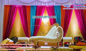 Sofá de boda de estilo italiano Sofá italiano de lujo elegante para escenario de recepción de boda para tema indio EE. UU. - Product Image 3