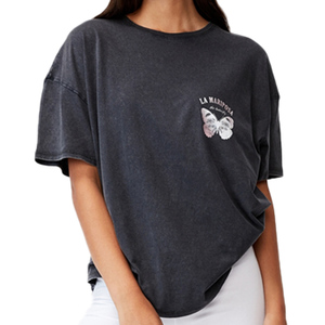 LULU style 4 ways stretch round neck yoga T-shirt wholesale women sport top coverage for running yoga fitness - Product Image 4