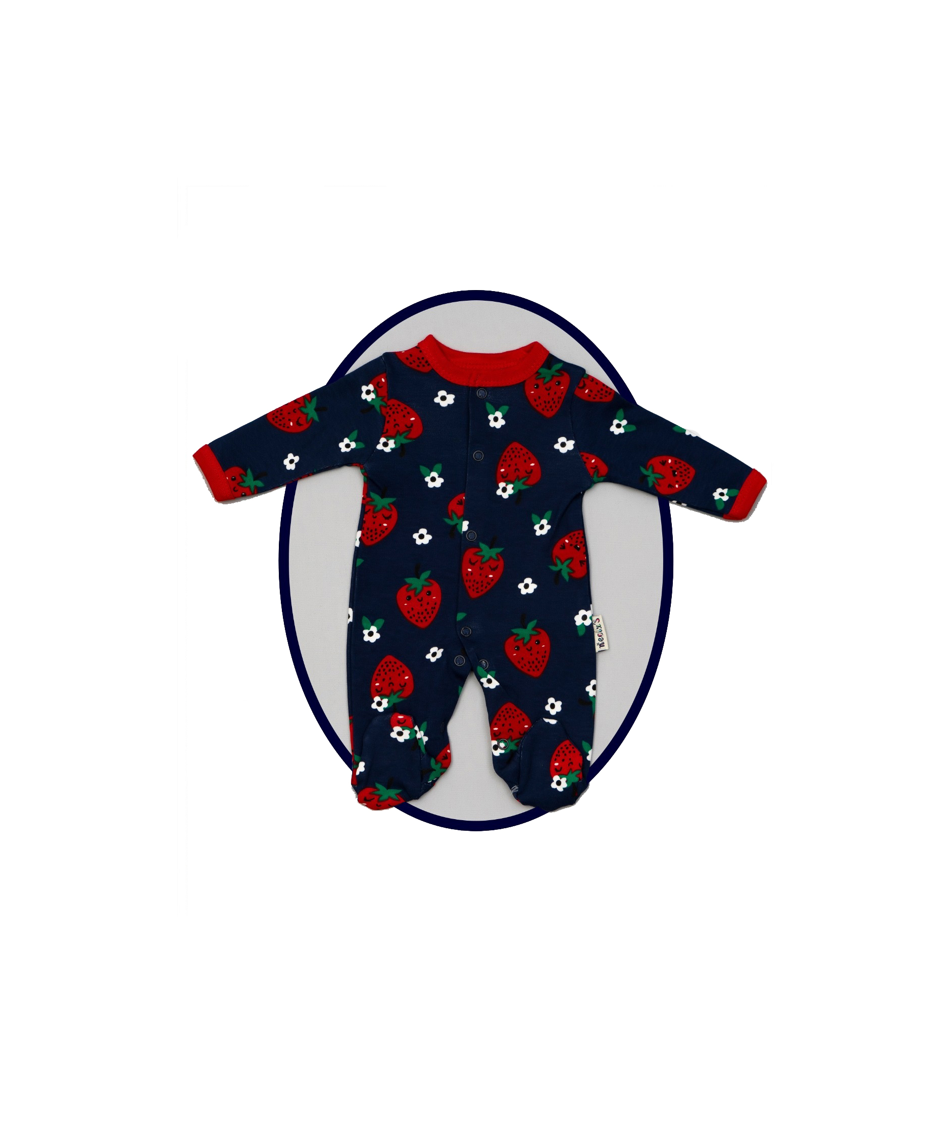 Горячая распродажа! Весенние Комбинезоны для маленьких девочек с клубничками, мягкая хлопковая детская одежда от бренда Necix