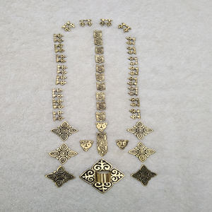 Birka Unisexe Viking Tarsoly Réplique Sac Stud Pouch Plaque Métallique Montage Doublure En Cuir Véritable Couverture Fermeture - Product Image 6