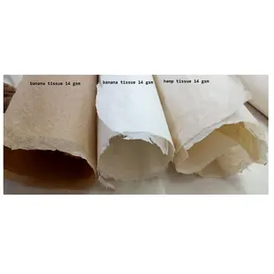 प्राकृतिक केला फाइबर कच्चा फाइबर सामग्री के साथ टिशू पेपर