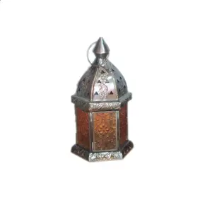 摩洛哥设计金属蜡烛灯家庭花园室外室内装饰金属灯笼供应商和印度制造