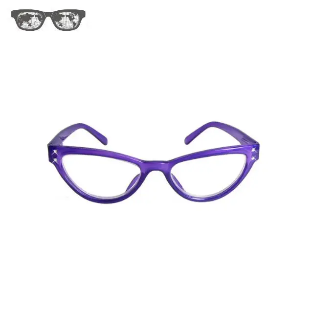 プロモーション女性に適したスタイルのラインストーン光学フレーム光沢のある変更可能な色の眼鏡フレーム