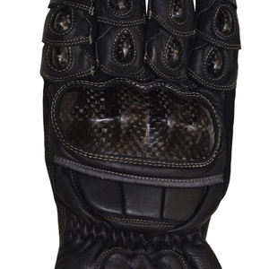 Gants de moto confortables personnalisés Gants de moto respirants de protection en cuir véritable - Product Image 5