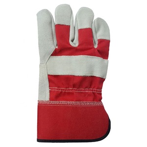 Guantes de trabajo de cuero partido, de goma, clásicos, industriales, de seguridad para construcción - Product Image 3