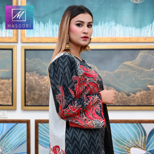 ชุดคุर्ติสผ้าฝ้ายคุณภาพสูง ยี่ห้อมาโซรี รุ่นปี 2022 สำหรับผู้หญิง แฟชั่นล่าสุด สไตล์ชุดเดรส คอลเลคชั่นฤดูร้อน แบบอินเดีย-ปากีสถาน - Product Image 4