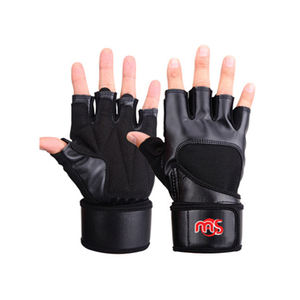 Leather <b>Weight</b> Lifting <b>Gloves</b> Gym <b>Training</b> Body Building Fitness Strap Padde4 - Product Image 1