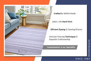 Alfombras tejidas de algodón 100% de estilo moderno Premium con respaldo de látex ecológico y apto para mascotas de fabricante indio - Product Image 6