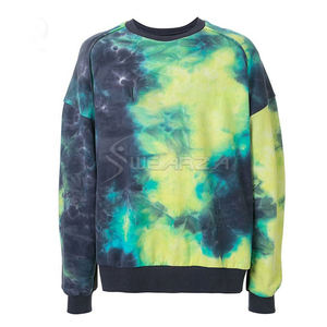 Rue Porter Hip Hop Adulte Couleur pleine Cravate Colorant 100% Coton Français Terry Sweat Col rond - Product Image 4