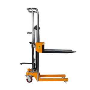 Carretilla elevadora hidráulica de fácil operación, 400KG, Mini apilador manual pequeño con batería de mantenimiento gratis - Product Image 2