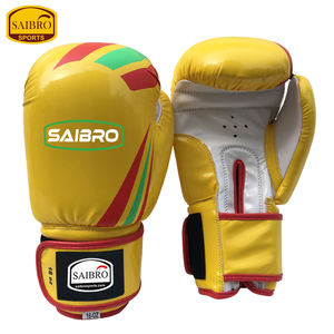 Logotipo personalizado profesional 8oz 16oz cuero de vaca PU cuero sintético MMA guantes de entrenamiento Kick Boxing empuñaduras artes marciales boxeo - Product Image 4