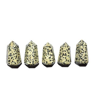 Proveedor de Dalmation Jasper Natural Point : Dalmation Jasper Natural Point a la venta Natural Healing Crystal Point - Product Image 1