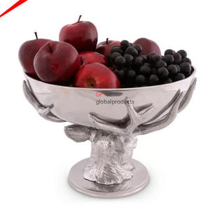 Bol à service rond en métal avec base de renne, design attrayant et populaire, pour décoration de mariage, de maison, d'hôtel, de qualité supérieure - Product Image 2