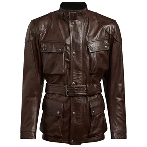 Высококачественный индивидуальный дизайн, популярный товар, кожаная куртка для мужчин в классическом стиле для гонок и езды