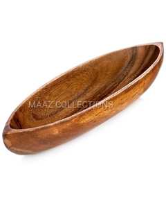 Ensemble de saladiers en bois d'acacia de qualité supérieure d'une capacité de 12 pouces 200 Oz respectueux de l'environnement Serveurs élégants pour le service alimentaire des fêtes Personnalisables - Product Image 5