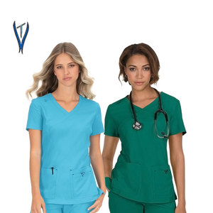 Offre Spéciale Haute Qualité Scrubs Personnalisés Ensembles Infirmière Médecin Uniforme Définit Tunique gommages Soins Infirmiers top chirurgicale uniforme pour hommes femmes - Product Image 5