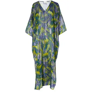 Custom Wholesale Casual Sleeping Long Dress For Womens Summer Spring 20274 Fashionable Kaftan For Ladies