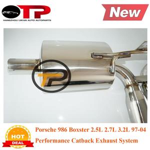 Tubo di scarico OTP pz Boxster <span class=keywords><strong>986</strong></span> 2.5L 2.7L 3.2L 97-04 scarico CATBACK in acciaio inox - Product Image 5