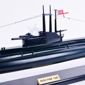 Modèle de navire sous-marin HMS Turbulent antique de 75 cm, Vietnam, peint à la main en bois de cèdre, pour cadeaux personnalisés, décoration de chambre, accessoires - Product Image 3
