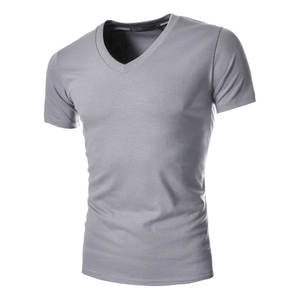 Next Level Soft Cotton T-Shirts v Neck Tee Casual Streetwear71% Cotton 25% <b>Viscose</b> 4% Spandex V Neck Breathable t Shirt - Product Image 6