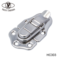 Serrure pour boîte à outils rotative professionnelle, loquet pour boîte à outils, en aluminium, étuis à vis, 10 pièces, HC303