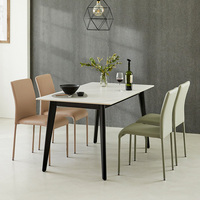 Cadre en acier PU industriel Style nordique moderne, mobilier d'intérieur, pour la maison, salle à manger, café, hôtel, chaise, 1 pièce