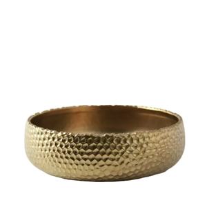 Bol de service de cuisine Restaurant, grand bol de service pour cuisine hôtel Restaurant décor de vaisselle couleur or et blanc, bols à salade en métal de Design moderne - Product Image 1