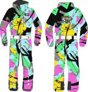 Combinaison de neige de course de Ski de qualité supérieure, neige rétro, personnalisée, imperméable avec fermeture Extra à glissière, doublure en maille, respirante, nouvelle collection - Product Image 1