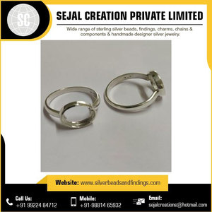 Vente en gros de bagues en argent sterling en Inde Fourniture en vrac de composants de bijoux à prix compétitif - Product Image 2