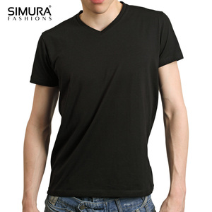 เสื้อยืดคอกลมแขนสั้นผู้ชาย ผ้าฝ้าย/โพลีเอสเตอร์ ราคาแข่งขัน รับทำโลโก้ตามสั่ง ออกแบบลายเปล่าได้ตามต้องการ บริการ OEM สีตามสั่ง - Product Image 3
