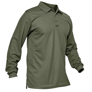 Shemax Hommes Performance Manches Courtes Golf Piqué Polo Top Solide Motif Col Roulé Tricoté 200g Polyester/Coton - Product Image 3