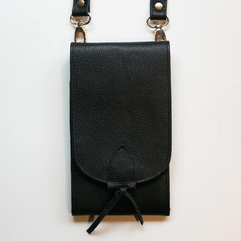 Simple Black Phone Bag Pick #28 (625388)