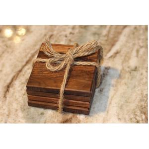 ที่รองแก้วไม้ทรงสี่เหลี่ยมที่รองแก้วไม้สำหรับโต๊ะอาหารในบ้านและร้านอาหาร - Product Image 5