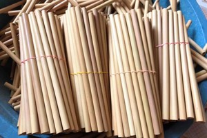 Pailles en bambou naturel de qualité alimentaire Eco2go Vietnam - Écologiques, biodégradables, jetables et réutilisables pour les fêtes - Product Image 2