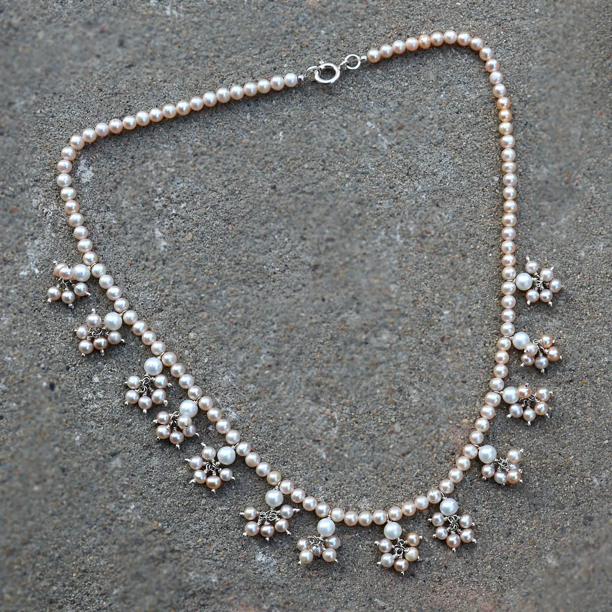 <span class=keywords><strong>Collier</strong></span> de perles en acier inoxydable 4mm, porte-bonheur, pendentif de perles, breloque, bien vue, pour artistes