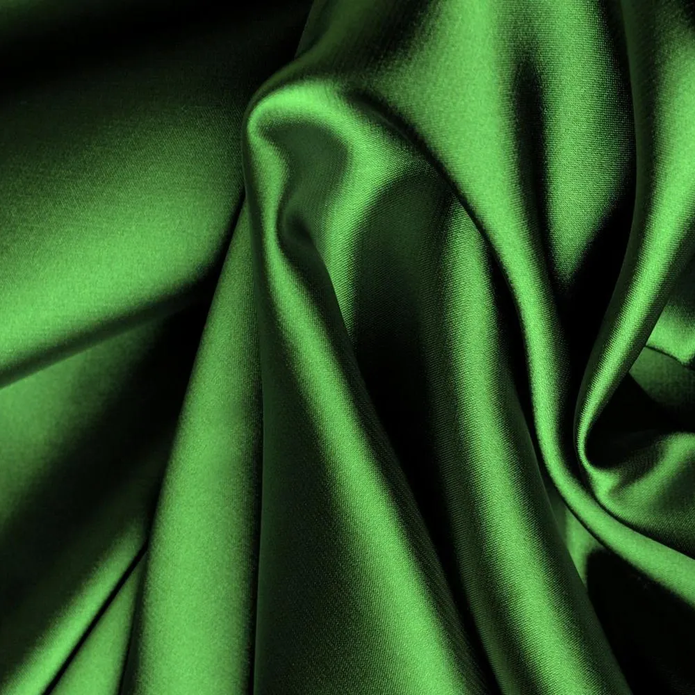 حار بيع قبالة اللون الأخضر كريب الحرير الساتان ليكرا النسيج بالجملة مع سعر عظيم من VintexLace
