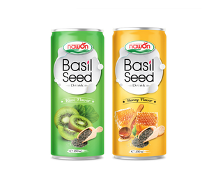 Bebida Natural de Semillas de Albahaca 250ml, Infusión Frutal Refrescante, Textura Masticable, Rica en Fibra Saludable, Bebida Embotellada Lista para Beber - Product Image 3